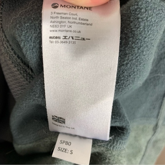 Montane Pulsar Front Zip Fleece Jacket Shadow Grey Small - Picture 14 of 14